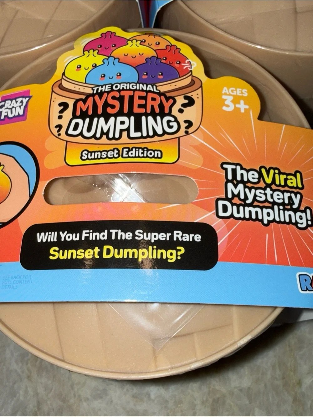 Set of 3 The Original Mystery Dumpling - Sunset Edition (Tan)